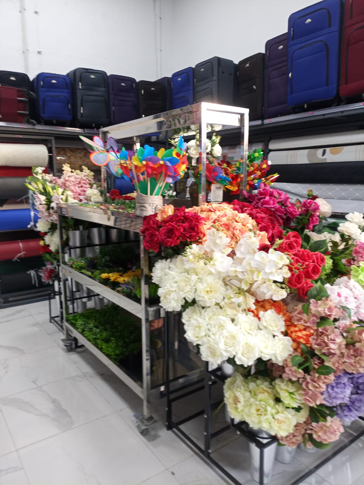 Expositor Inox para Comercio Floral