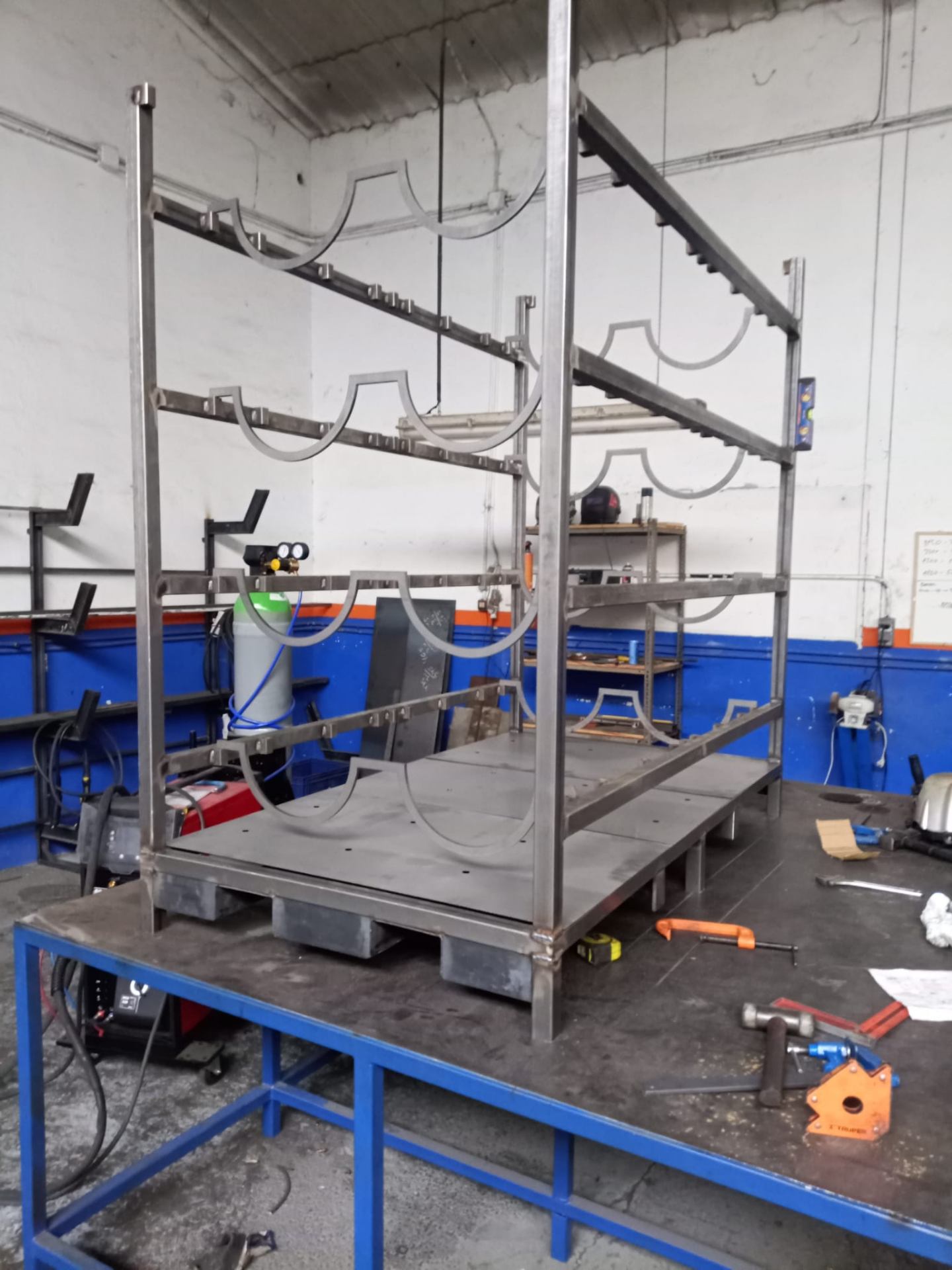 Rack de Almacenamiento para Piezas Curvas