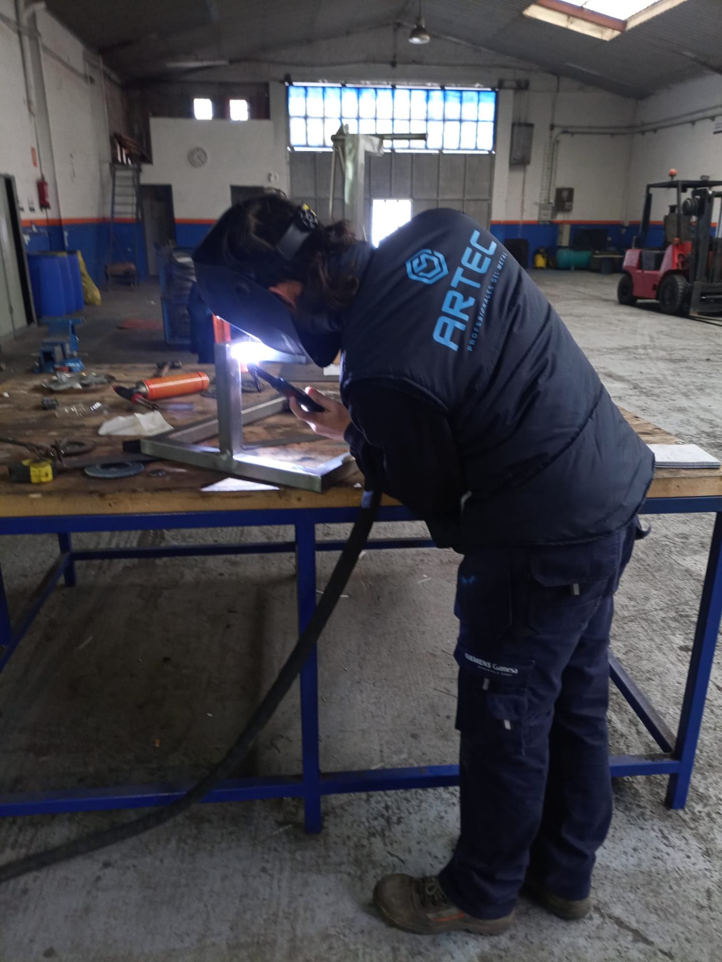 Soldadura TIG en Taller ARTEC